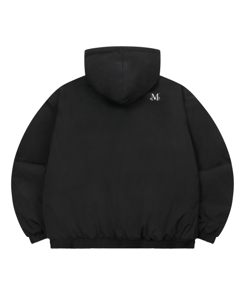   ブロンテ ブラック ダウンジャケット S ブロンテヘビシェルフードダウンジャケット 男女共用 (3カラー