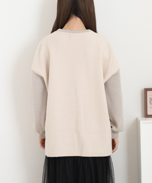 A.N.L(エーエヌエル レーベル)の「A.N.L ロゴ刺繍起毛トップス(Tシャツ/カットソー・レディース・チャコールグレー/グレー/ピンク/ベージュ・38)」の12枚目の写真