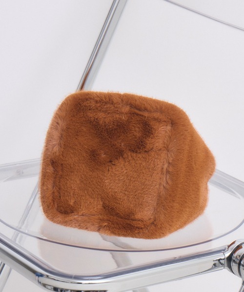 Paradise Picnic（パラダイスピクニック）の「エコファー2WAYハンドルBAG（ハンドバッグ・レディース・ブラック/ブラウン/ベージュ・FREE）」の6枚目の写真