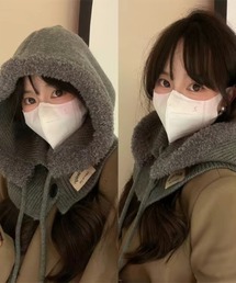 DEVICE（デバイス）の「ニット ボア バラクラバ フード（ニットキャップ/ビーニー）」