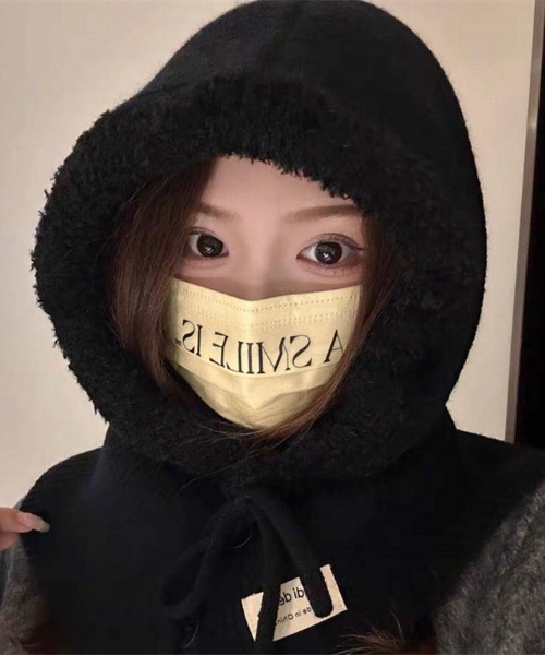 ニット ボア バラクラバ フード（ニットキャップ/ビーニー）｜DEVICE