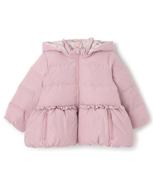 sense of wonder（センスオブワンダー）の「リバーシブルリバティダウンコート（ダウンジャケット/コート・キッズ・ピンク/ネイビー・100cm/120cm/130cm/90cm/110cm）」の2枚目の写真