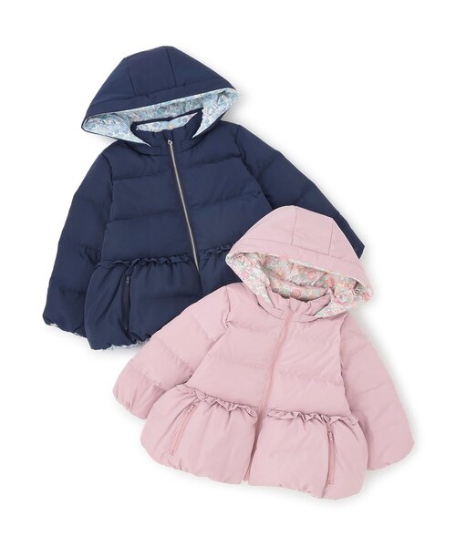 sense of wonder（センスオブワンダー）の「リバーシブルリバティダウンコート（ダウンジャケット/コート・キッズ・ピンク/ネイビー・100cm/120cm/130cm/90cm/110cm）」の15枚目の写真