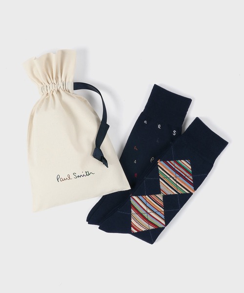 Paul Smith(ポールスミス)の「ソックス ギフトセット【250992 GF13】(ソックス/靴下・メンズ・ブラック/ネイビー・25-27)」の1枚目の写真