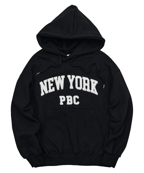 PAPERBOY(ペーパーボーイ)の「ブクルニューヨーク フードパーカー-ブラック(パーカー・レディース・その他・SMALL/MEDIUM/LARGE/X-LARGE)」の1枚目の写真