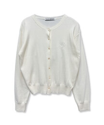 DAMISH（ダミシュ）の「シンボルロゴデイリーラウンドカーディガン_クリーム（カーディガン/ボレロ）」