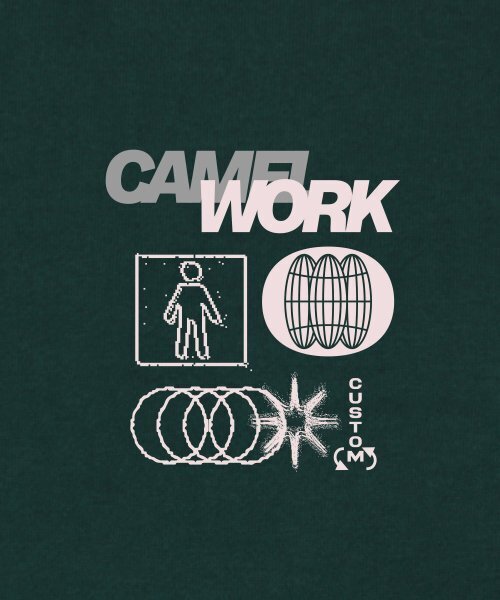 CAMEL WORK（キャメルワーク）の「グリッチスウェットシャツ（グリーン）（スウェット・メンズ・その他・LARGE/MEDIUM/X-LARGE）」の4枚目の写真