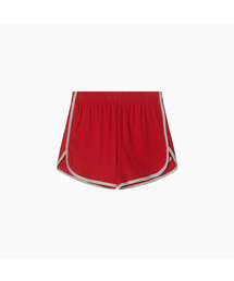 Color Combination Solid Line Short Pants_Red