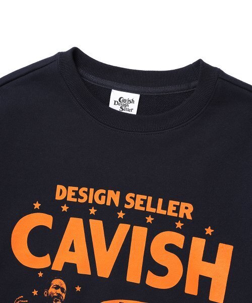 Cavish(カビシ)の「CITY BLUES SWEATSHIRT NAVY(CV2ESUM441A)(スウェット・レディース・ネイビー・LARGE/MEDIUM/SMALL/X-LARGE)」の3枚目の写真