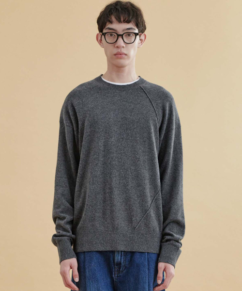 PLAC(プラック)の「ラインディテールニットチャコール(ニット/セーター・メンズ・その他・SMALL/LARGE)」の2枚目の写真