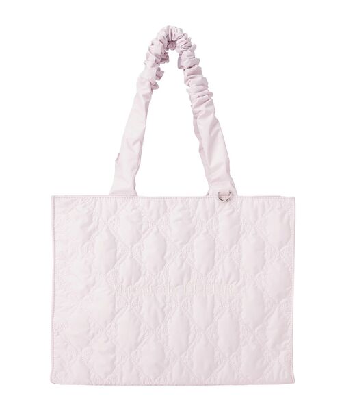 Maison de FLEUR(メゾンドフルール)の「【WEB限定カラーあり】ギャザーハンドルリボンキルティングトート(トートバッグ・レディース・ピンク/ブラック/アイボリー・FREE)」の20枚目の写真