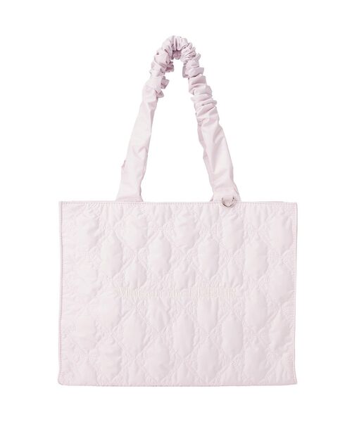 WEB限定カラーあり】ギャザーハンドルリボンキルティングトート