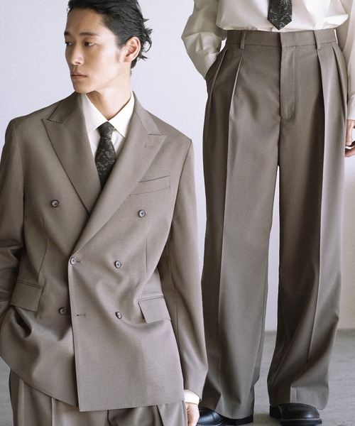 ジャケット・アウター WYM LIDNM HIGH TWIST PE DOUBLE SUIT HIGH TWIST PE DOUBLE SUIT（スーツセット）｜WYM LIDNM（ウィム バイ