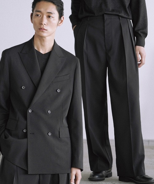 ジャケット・アウター WYM LIDNM HIGH TWIST PE DOUBLE SUIT HIGH TWIST PE DOUBLE SUIT（スーツセット）｜WYM LIDNM（ウィム バイ