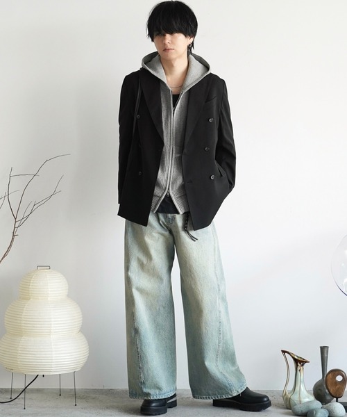 ジャケット・アウター WYM LIDNM HIGH TWIST PE DOUBLE SUIT WYM LIDNM（ウィム バイ リドム）の「HIGH TWIST PE DOUBLE SUIT