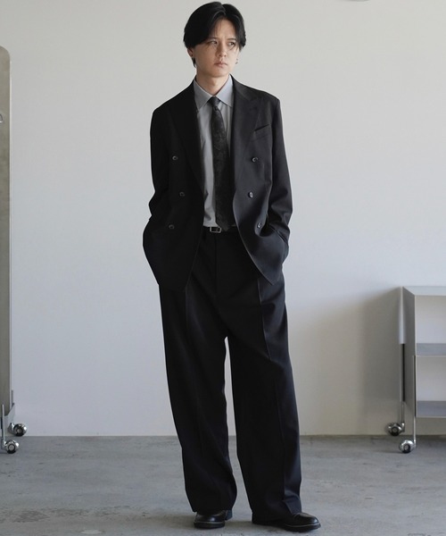 HIGH TWIST PE DOUBLE SUIT（スーツセット）｜WYM LIDNM（ウィム バイ