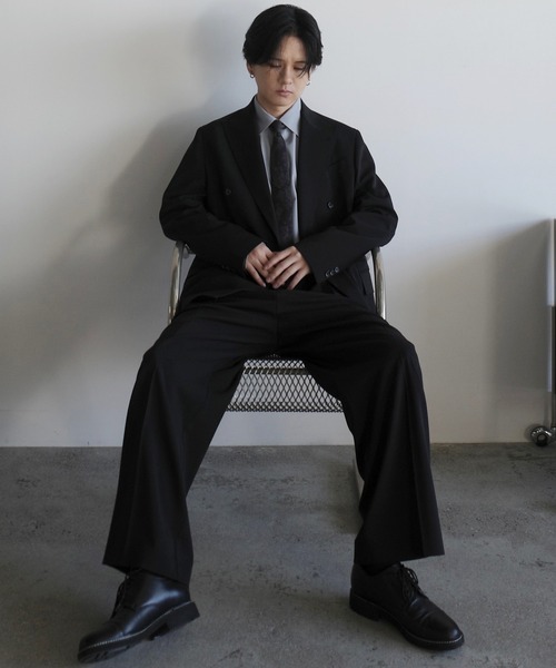 ジャケット・アウター HIGH TWIST PE DOUBLE SUIT HIGH TWIST PE DOUBLE SUIT（スーツセット）｜WYM LIDNM（ウィム バイ