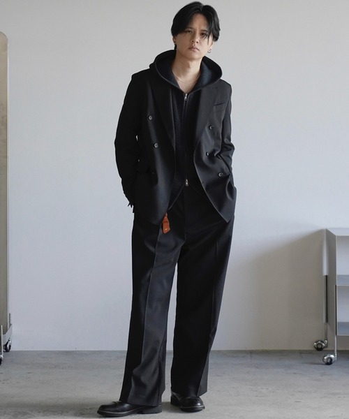 ジャケット・アウター WYM LIDNM HIGH TWIST PE DOUBLE SUIT HIGH TWIST PE DOUBLE SUIT（スーツセット）｜WYM LIDNM（ウィム バイ