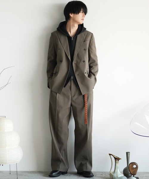 HIGH TWIST PE DOUBLE SUIT（スーツセット）｜WYM LIDNM（ウィム バイ