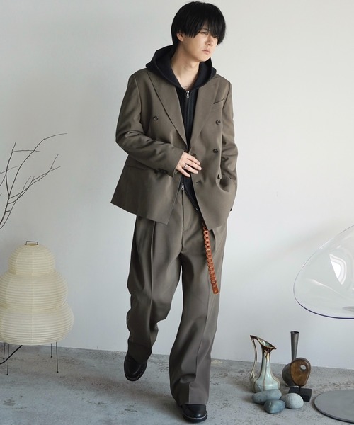 HIGH TWIST PE DOUBLE SUIT（スーツセット）｜WYM LIDNM（ウィム バイ