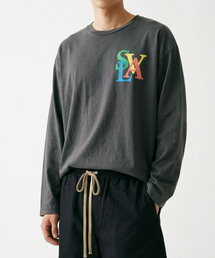 SEVENSELAH（セブンセラー）の「シグネチャーロゴヴィンテージウォッシングロングスリーブヴィンテージブラック（Tシャツ/カットソー）」