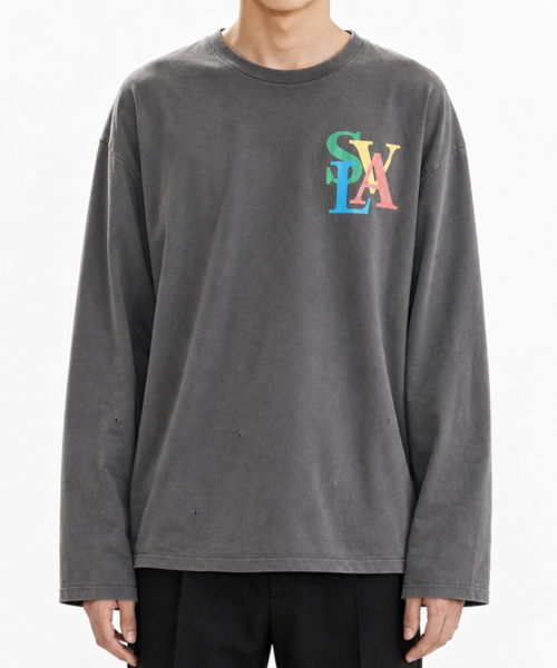 SEVENSELAH(セブンセラー)の「シグネチャーロゴヴィンテージウォッシングロングスリーブヴィンテージブラック(Tシャツ/カットソー・メンズ・その他・X-LARGE/SMALL/MEDIUM/LARGE)」の1枚目の写真