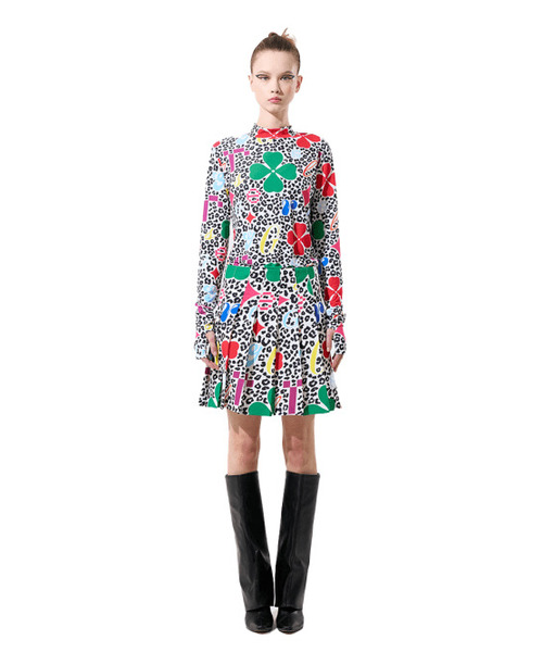 GREEDILOUS(グリディアス)の「Multi Clover Print 01 Multi Clover Print Fitted Top(Tシャツ/カットソー・レディース・その他・SMALL/MEDIUM/LARGE/X-SMALL)」の1枚目の写真