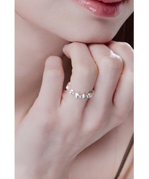 CHARMY（チャミ）の「シルバー ダブルボールバンドリング（リング）」