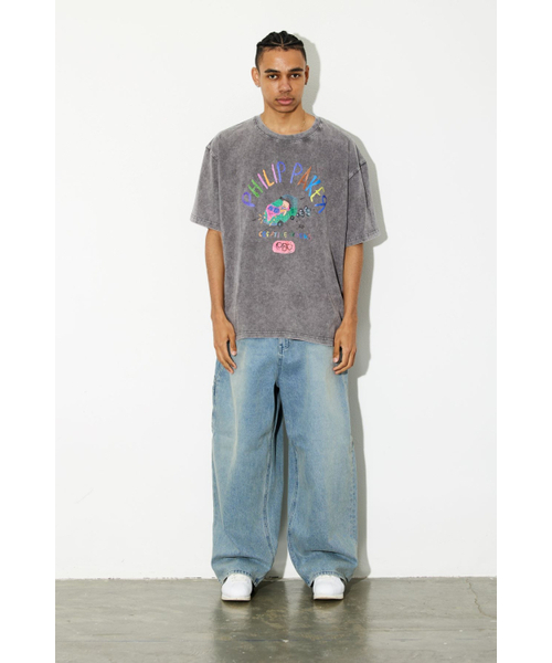 PHILIPPAKER(フィリップペイカー)の「ビエムシー ミニバス クレヨン 半袖Tシャツ ピグメント ヴィンテージグレー(Tシャツ/カットソー・レディース・その他・MEDIUM/LARGE/X-LARGE)」の4枚目の写真
