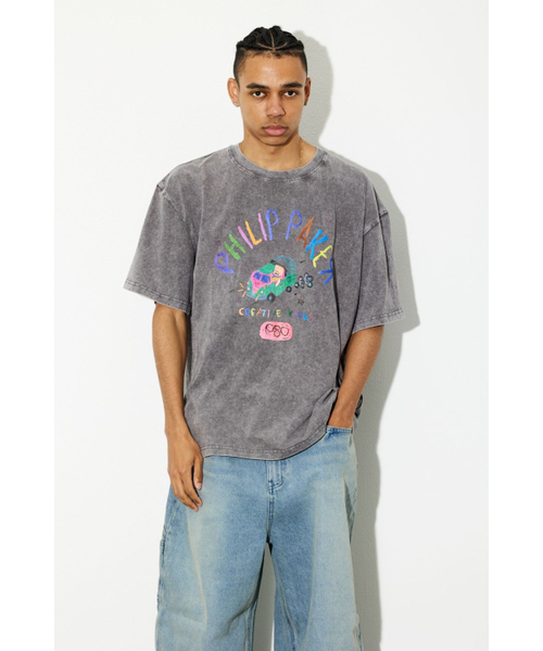 PHILIPPAKER(フィリップペイカー)の「ビエムシー ミニバス クレヨン 半袖Tシャツ ピグメント ヴィンテージグレー(Tシャツ/カットソー・レディース・その他・MEDIUM/LARGE/X-LARGE)」の6枚目の写真