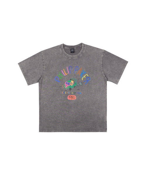 PHILIPPAKER(フィリップペイカー)の「ビエムシー ミニバス クレヨン 半袖Tシャツ ピグメント ヴィンテージグレー(Tシャツ/カットソー・レディース・その他・MEDIUM/LARGE/X-LARGE)」の7枚目の写真