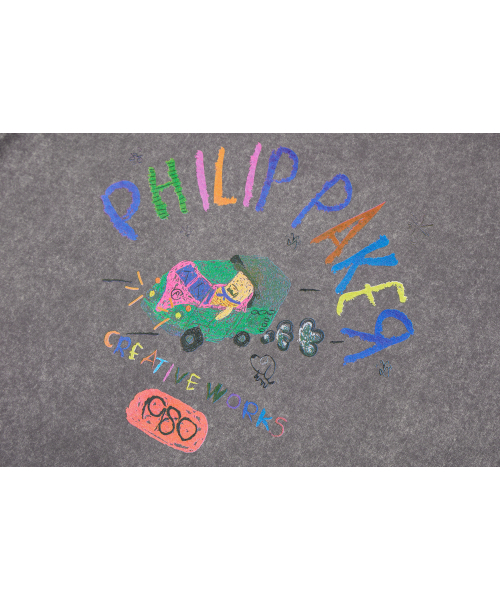 PHILIPPAKER(フィリップペイカー)の「ビエムシー ミニバス クレヨン 半袖Tシャツ ピグメント ヴィンテージグレー(Tシャツ/カットソー・レディース・その他・MEDIUM/LARGE/X-LARGE)」の9枚目の写真