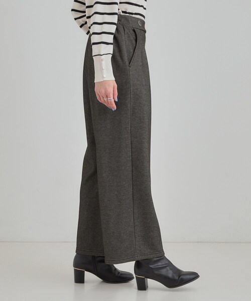 DRESKIP（ドレスキップ）の「【高レビュー】デニム見え 裏起毛ワイドパンツ（その他パンツ・レディース・ブラック/ブルー系その他・03/02/01/04）」の4枚目の写真