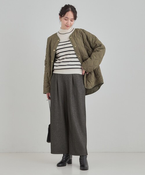 DRESKIP（ドレスキップ）の「【高レビュー】デニム見え 裏起毛ワイドパンツ（その他パンツ・レディース・ブラック/ブルー系その他・03/02/01/04）」の5枚目の写真