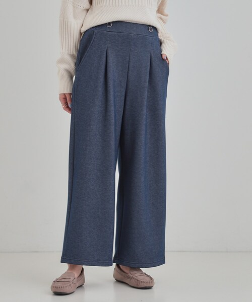 DRESKIP（ドレスキップ）の「【高レビュー】デニム見え 裏起毛ワイドパンツ（その他パンツ・レディース・ブラック/ブルー系その他・03/02/01/04）」の7枚目の写真