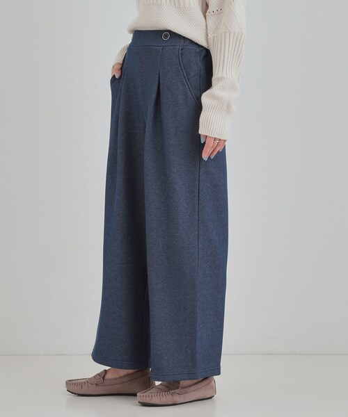 DRESKIP（ドレスキップ）の「【高レビュー】デニム見え 裏起毛ワイドパンツ（その他パンツ・レディース・ブラック/ブルー系その他・03/02/01/04）」の8枚目の写真