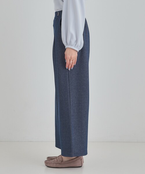 DRESKIP（ドレスキップ）の「【高レビュー】デニム見え 裏起毛ワイドパンツ（その他パンツ・レディース・ブラック/ブルー系その他・03/02/01/04）」の12枚目の写真