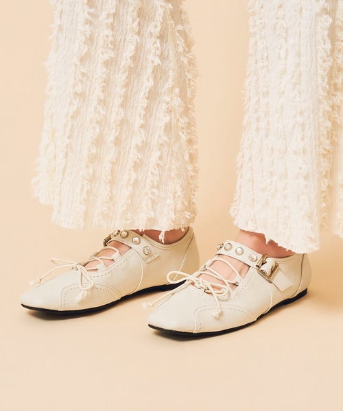 Casselini（キャセリーニ）の「Casselini(キャセリーニ)レースアップスニーカー（スニーカー・レディース・ブラック/シルバー/ホワイト/レッド・23/23.5/24/24.5）」の20枚目の写真