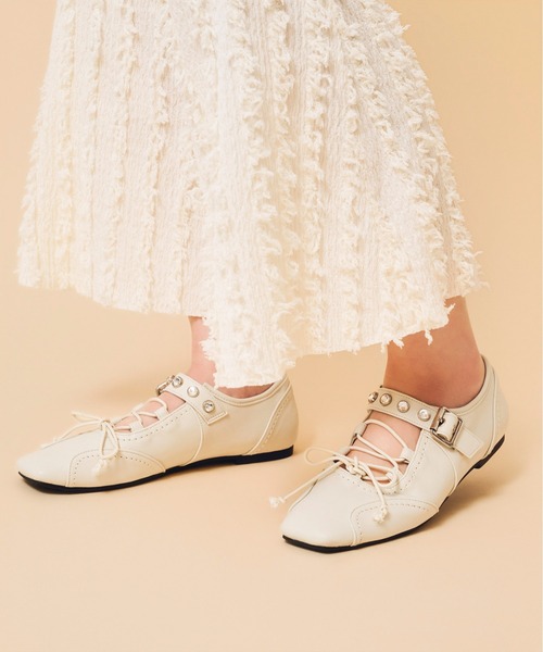 Casselini（キャセリーニ）の「Casselini(キャセリーニ)レースアップスニーカー（スニーカー・レディース・ブラック/シルバー/ホワイト/レッド・23/23.5/24/24.5）」の21枚目の写真