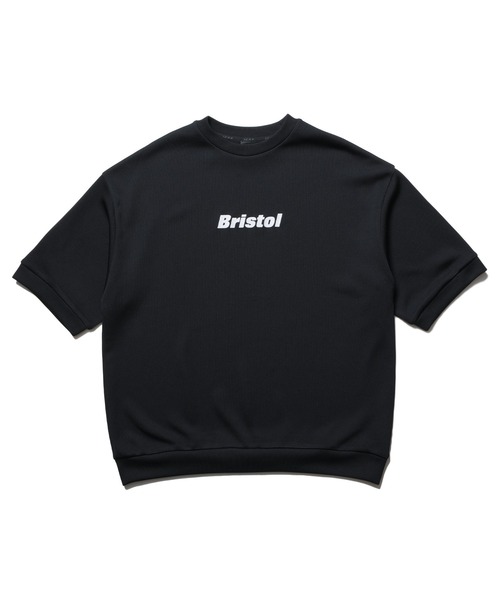 F.C.Real Bristol(エフシーレアルブリストル)の「QUARTER KNIT S/S CREWNECK SHIRT(スウェット・メンズ・ブラック/オフホワイト・X-LARGE/LARGE/MEDIUM/SMALL)」の1枚目の写真