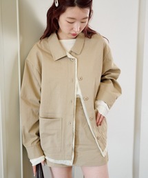 Kastane | 【SETUP対応】レイヤードミドルシャツジャケット(その他アウター)