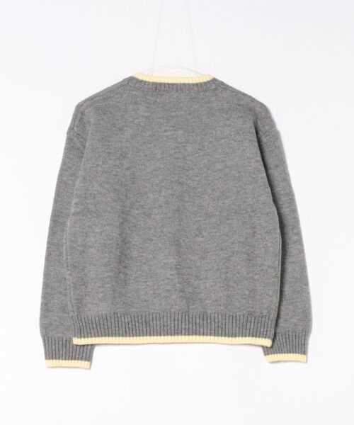 Ritzy（リッツィー）の「首＆袖＆裾配色切り替え クルーネックニット（ニット/セーター・レディース・ブルー/イエロー・FREE）」の6枚目の写真