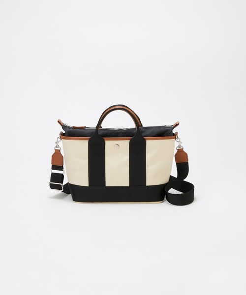 Breath TOPKAPI(ブレストプカピ)の「【Breath TOPKAPI sis】【WEB限定】 ナイロン ミニ トートバッグ ショルダー付き 軽量 / SCOTCH GRAIN スコッチグレイン(トートバッグ・レディース・クリーム/グレイッシュベージュ/ブラック・FREE)」の17枚目の写真