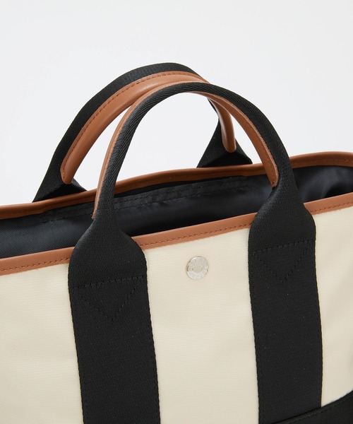 Breath TOPKAPI(ブレストプカピ)の「【Breath TOPKAPI sis】【WEB限定】 ナイロン ミニ トートバッグ ショルダー付き 軽量 / SCOTCH GRAIN スコッチグレイン(トートバッグ・レディース・クリーム/グレイッシュベージュ/ブラック・FREE)」の16枚目の写真