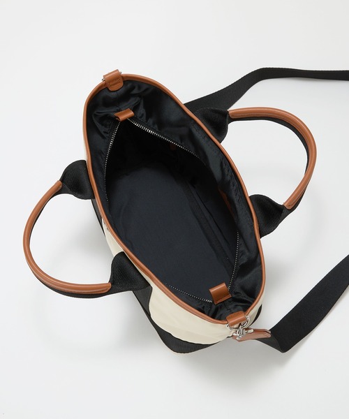 Breath TOPKAPI(ブレストプカピ)の「【Breath TOPKAPI sis】【WEB限定】 ナイロン ミニ トートバッグ ショルダー付き 軽量 / SCOTCH GRAIN スコッチグレイン(トートバッグ・レディース・クリーム/グレイッシュベージュ/ブラック・FREE)」の11枚目の写真