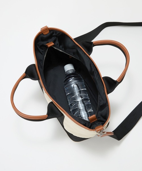 Breath TOPKAPI(ブレストプカピ)の「【Breath TOPKAPI sis】【WEB限定】 ナイロン ミニ トートバッグ ショルダー付き 軽量 / SCOTCH GRAIN スコッチグレイン(トートバッグ・レディース・クリーム/グレイッシュベージュ/ブラック・FREE)」の10枚目の写真