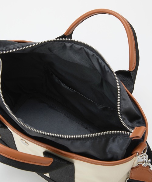 Breath TOPKAPI(ブレストプカピ)の「【Breath TOPKAPI sis】【WEB限定】 ナイロン ミニ トートバッグ ショルダー付き 軽量 / SCOTCH GRAIN スコッチグレイン(トートバッグ・レディース・クリーム/グレイッシュベージュ/ブラック・FREE)」の9枚目の写真