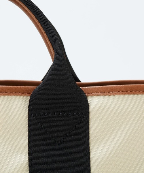 Breath TOPKAPI(ブレストプカピ)の「【Breath TOPKAPI sis】【WEB限定】 ナイロン ミニ トートバッグ ショルダー付き 軽量 / SCOTCH GRAIN スコッチグレイン(トートバッグ・レディース・クリーム/グレイッシュベージュ/ブラック・FREE)」の5枚目の写真
