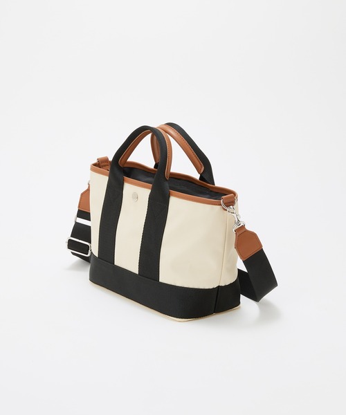 Breath TOPKAPI(ブレストプカピ)の「【Breath TOPKAPI sis】【WEB限定】 ナイロン ミニ トートバッグ ショルダー付き 軽量 / SCOTCH GRAIN スコッチグレイン(トートバッグ・レディース・クリーム/グレイッシュベージュ/ブラック・FREE)」の21枚目の写真