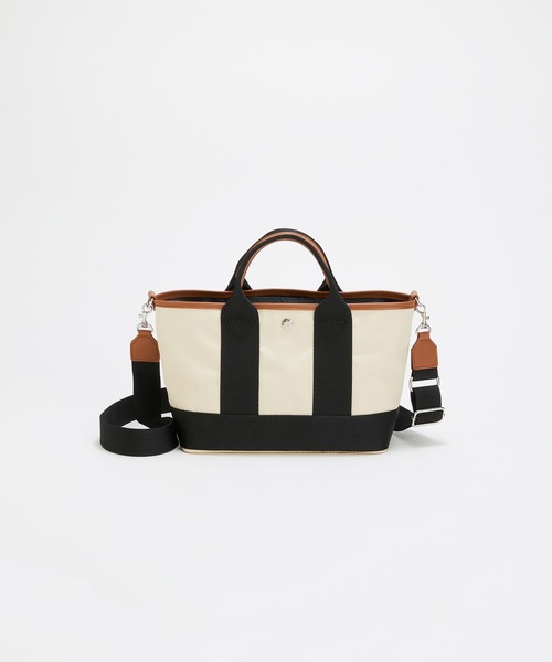 Breath TOPKAPI(ブレストプカピ)の「【Breath TOPKAPI sis】【WEB限定】 ナイロン ミニ トートバッグ ショルダー付き 軽量 / SCOTCH GRAIN スコッチグレイン(トートバッグ・レディース・クリーム/グレイッシュベージュ/ブラック・FREE)」の20枚目の写真